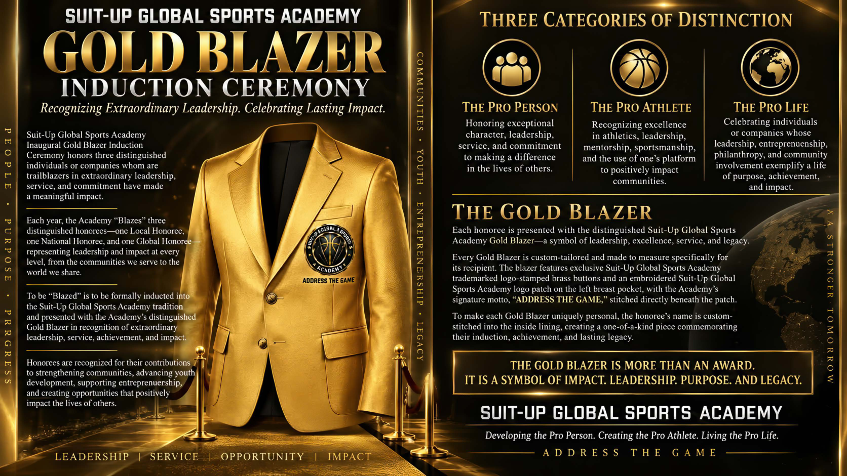 Gold Blazer Induction Ceremony